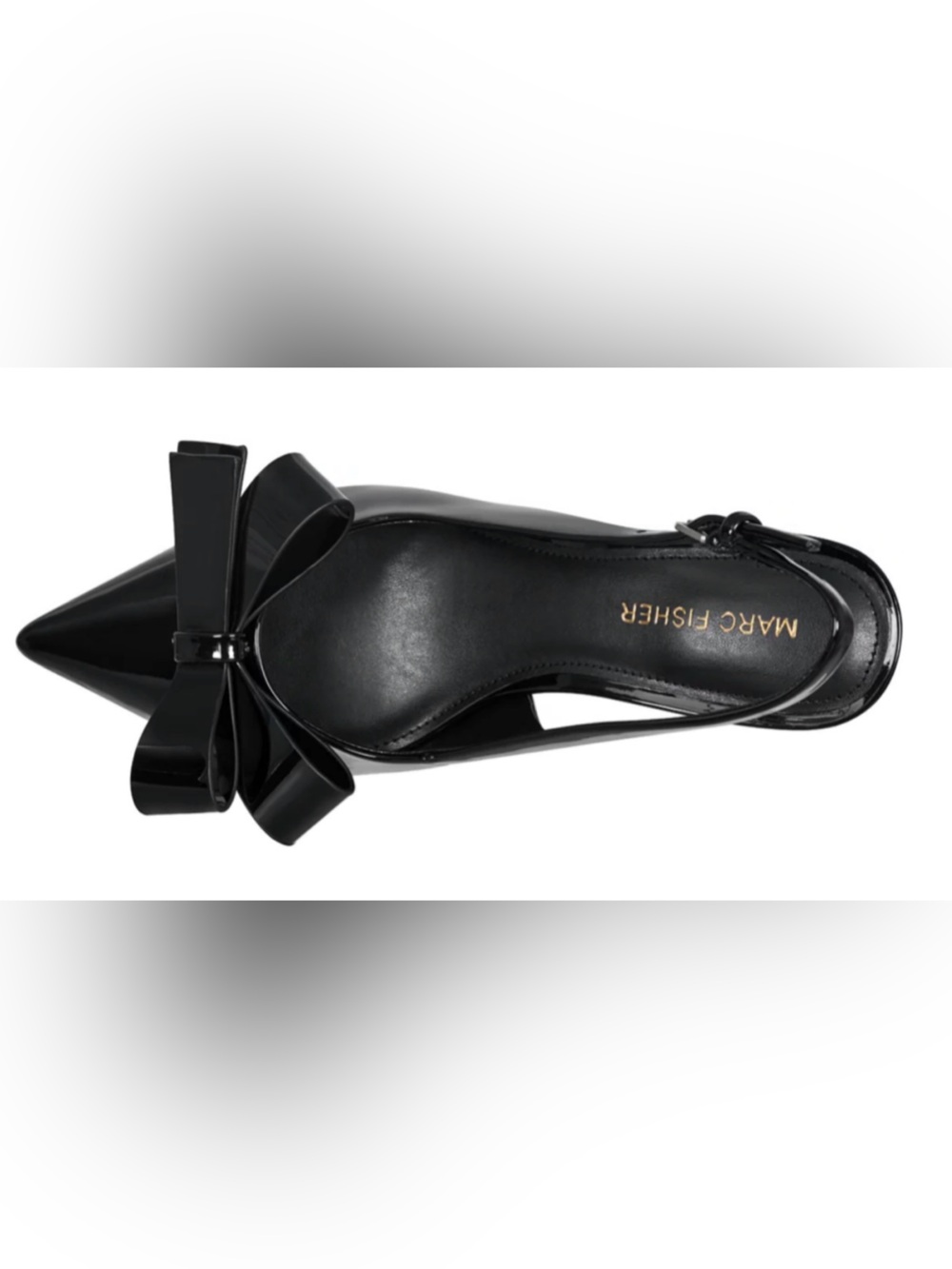 Marc Fisher Black Patent Flats